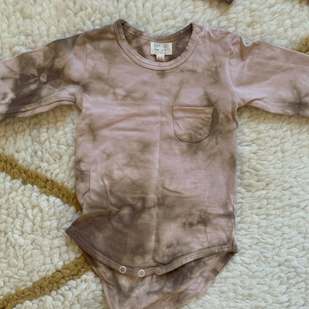 The Simple Folk organic cotton tie-dye bodysuit.